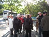 Sammeln vor unserem Hotel